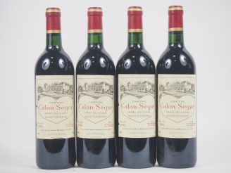 Vente aux enchères 4 BOUTEILLES CHÂTEAU CALON SÉGUR GCC ST ESTÈPHE - 1992 