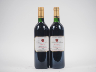 Vente aux enchères 2 BOUTEILLES CHÂTEAU DE CIVRAC CB MÉDOC - 1995
