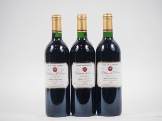 Vente aux enchères 3 BOUTEILLES CHÂTEAU DE CIVRAC CB MÉDOC - 1995