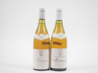 Vente aux enchères 2 BOUTEILLES MERCUREY G. DE SUREMAIN : 1 DE 1989/ 1 DE 1993