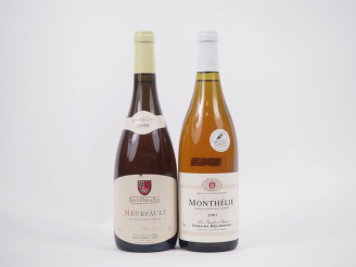 Vente aux enchères 2 BOUTEILLES : 1 MEURSAULT ROUX PÈRE ET FILS - 2000 / 1 MONTHÉLIE DOMA