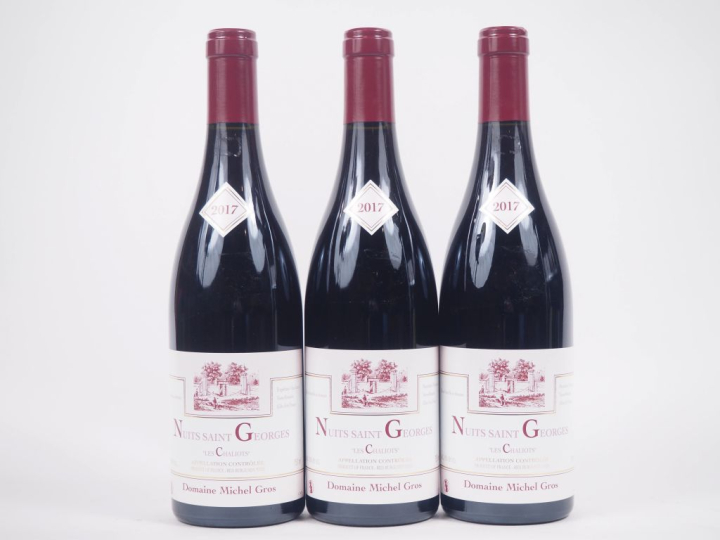 3 BOUTEILLES NUITS ST GEORGES "LES CHALIOTS" DOMAINE MICHEL GROS - 201