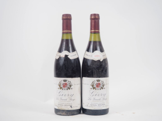 Vente aux enchères 2 BOUTEILLES GIVRY "LA GRANDE BERGE" G. MOUTON - 1991 - BS/1 ETA
