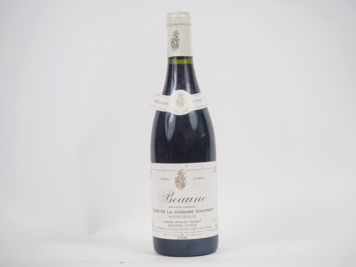 1 BOUTEILLE BEAUNE "CLOS DE LA CHAUME GAUFRIOT" DOMAINE HIPPOLYTE THEV