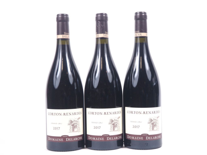 3 BOUTEILLES CORTON RENARDES GC DOMAINE MARIUS DELARCHE - 2017