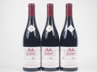 Vente aux enchères 3 BOUTEILLES NUITS ST GEORGES DOMAINE MICHEL GROS - 2018 