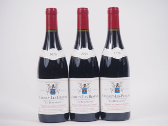 Vente aux enchères 3 BOUTEILLES CHOREY LES BEAUNE "LES BEAUMONTS" DOMAINE MACHARD DE GRAM