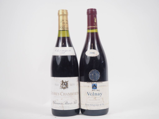 Vente aux enchères 2 BOUTEILLES : 1 GEVREY CHAMBERTIN CHANSON 1997 - ELA / 1 VOLNAY DELAG