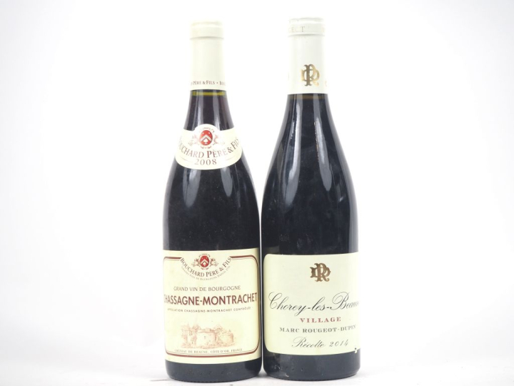2 BOUTEILLES : 1 CHASSAGNE MONTRACHET BOUCHARD PÈRE ET FILS - 2008 / 1