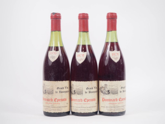Vente aux enchères 3 BOUTEILLES POMMARD ÉPENOTS DOMAINE BIDOT : 1 DE 1970 - 4,2 CM / 2 DE