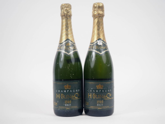 Vente aux enchères 2 BOUTEILLES CHAMPAGNE H. BLIN   CIE - 1989