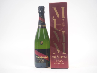 Vente aux enchères 1 BOUTEILLE CHAMPAGNE MUMM - 2015 - COFFRET