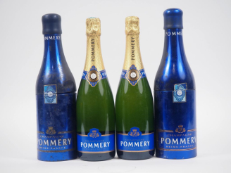Vente aux enchères 2 BOUTEILLES CHAMPAGNE POMMERY BRUT ROYAL - ÉTUIS