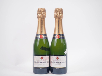 Vente aux enchères 2 BOUTEILLES CHAMPAGNE (37,5 cl) ALFRED ROTHSCHILD - ET