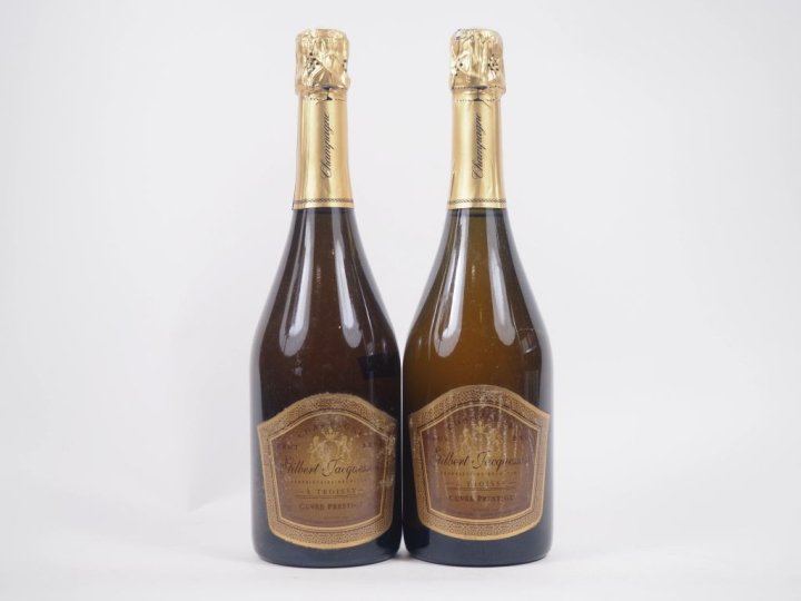 2 BOUTEILLES CHAMPAGNE GILBERT JACQUESSON "CUVÉE PRESTIGE" - ELA 