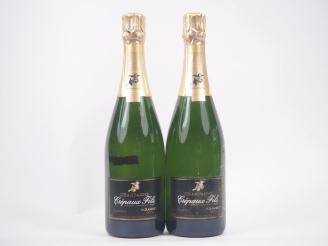 Vente aux enchères 2 BOUTEILLES CHAMPAGNE CRÉPAUX FILS 