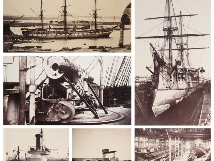 PHOTOGRAPHIE – LORIENT. LORIENT – 1876. Petit in-folio à l’italienne (