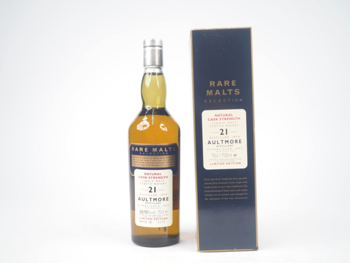 AULTMORE 21 YEARS RARE MALTS SELECTION DISTILLED : 1974 - BOTTLED : 19