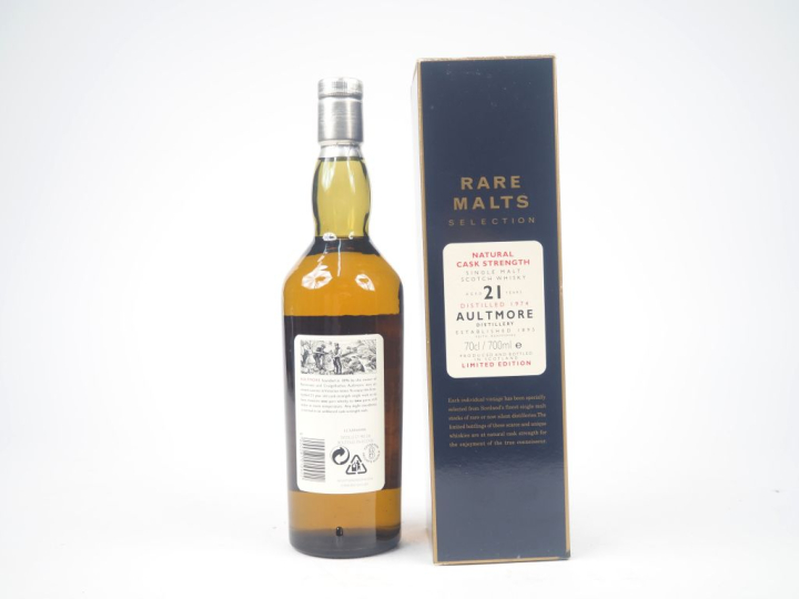 AULTMORE 21 YEARS RARE MALTS SELECTION DISTILLED : 1974 - BOTTLED : 19