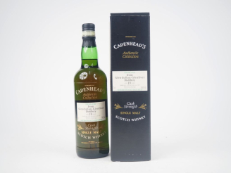 Vente aux enchères GLENDULLAN-GLENLIVET 19 YEARS CADENHEAD'S DISTILLED : 04/1978 - BOTTLE