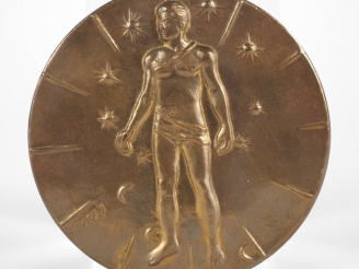 Vente aux enchères Igor MITORAJ. "Articulations". Médaille en bronze signée et numérotée 
