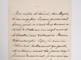 Vente aux enchères [ALGÉRIE]. ORLÉANS (Henri d’). LETTRE AUTOGRAPHE SIGNÉE « Votre respec