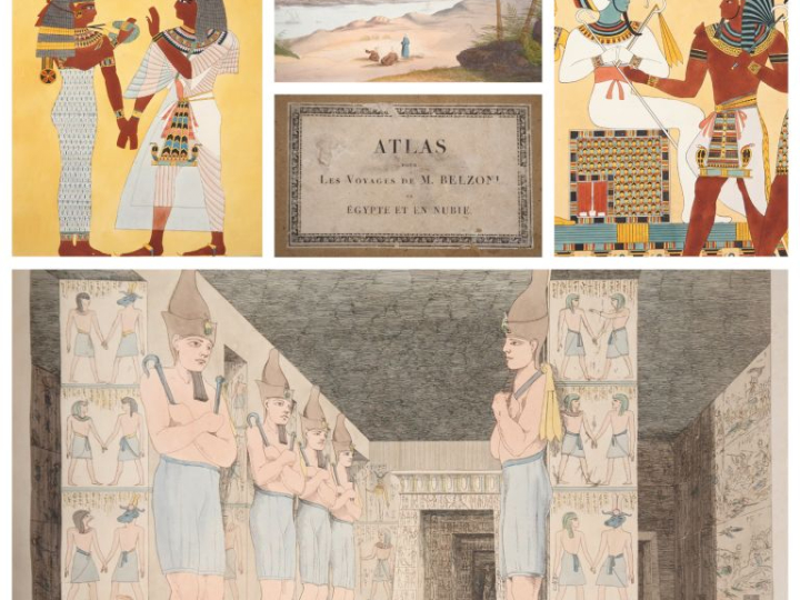 [ATLAS]. BELZONI (G.). ATLAS DES VOYAGES, RECHERCHES ET DÉCOUVERTES DE