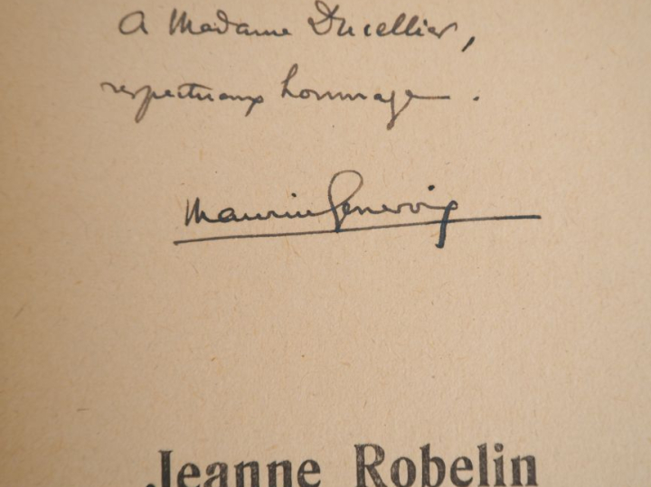 GENEVOIX (Maurice). 4 OUVRAGES (3 avec E.A.S., 1 signé). -	JEANNE ROBE