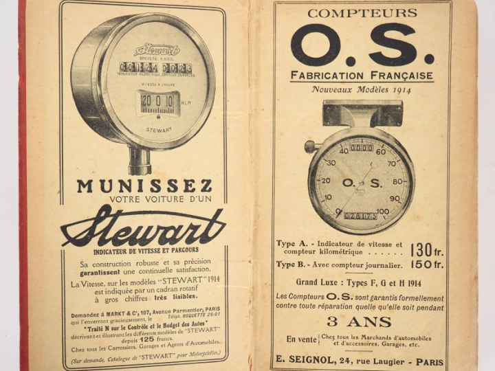 MICHELIN. Guide rouge 1914. (Accidents et frottements).