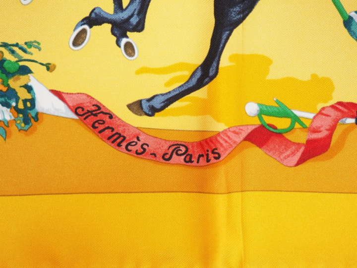 HERMES, Paris Carré de soie, modèle "Plaza de Toros". Design par H. de