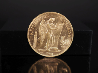 Vente aux enchères Pièce de 100 Francs or, République Française, 1900-A.  FRAIS ACHETEURS