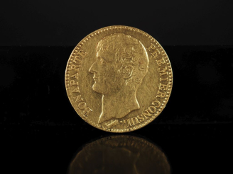 Vente aux enchères Pièce de 40 Francs or, Napoléon Premier Consul, An 12-A. FRAIS ACHETEU