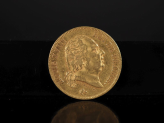 Vente aux enchères Pièce de 40 Francs or, Louis XVIII, Roi des Français, 1817-A. FRAIS AC