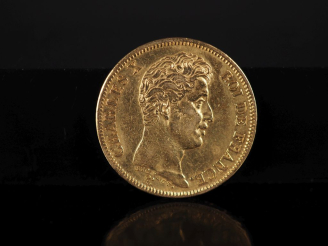 Vente aux enchères Pièce de 40 Francs or, Charles X, Roi de France, 1824-A. FRAIS ACHETEU