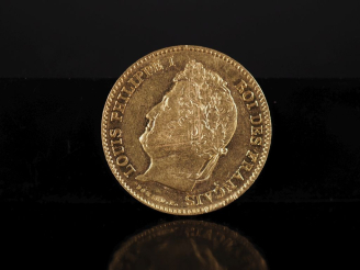 Vente aux enchères Pièce de 40 Francs or, Louis-Philippe I, Roi des Français, 1836-A. FRA