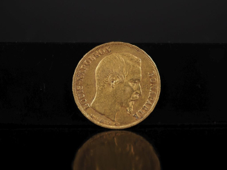 Vente aux enchères Pièce de 20 Francs or, Louis-Napoléon Bonaparte, 1852-A. FRAIS ACHETEU