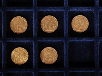 Vente aux enchères Cinq pièces de 20 Francs or, 1876-A.  FRAIS ACHETEURS 10% HT.