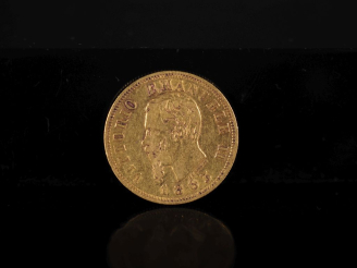 Vente aux enchères Pièce de 10 Lire or, Vittorio Emanuele II, Italie, 1863.  FRAIS ACHETE