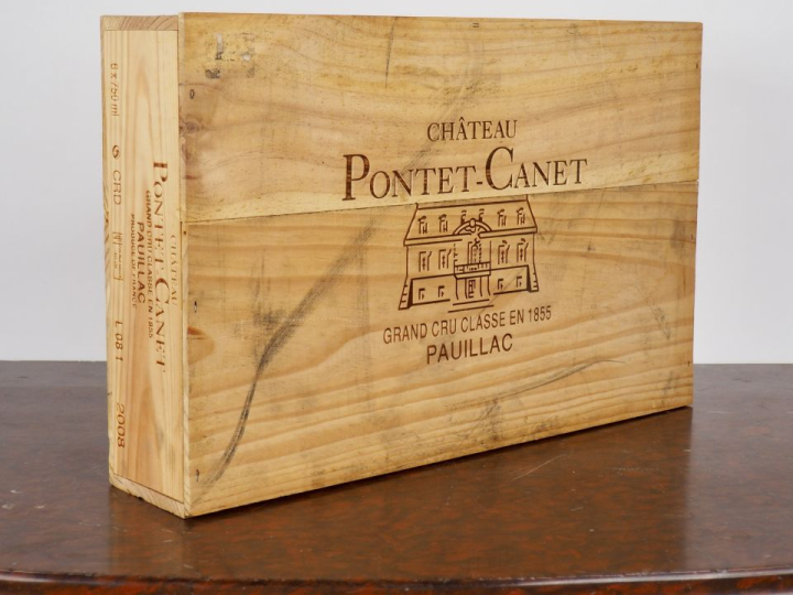 6 BOUTEILLES CHÂTEAU PONTET CANET GCC PAUILLAC - 2008 - CBO - #2