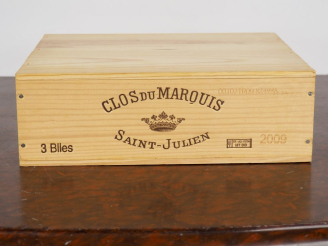 Vente aux enchères 3 BOUTEILLES CLOS DU MARQUIS SAINT JULIEN - 2009 - CBO - #2