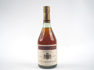 Vente aux enchères 1 VIEILLE BOUTEILLE COGNAC FINE CHAMPAGNE V.S.O.P COMANDON   Cie 