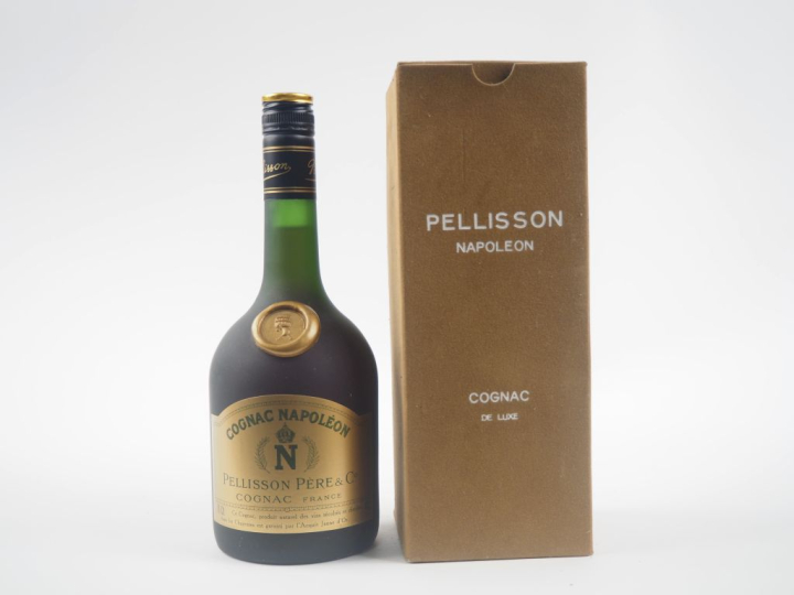 1 BOUTEILLE COGNAC 'NAPOLÉON' PELLISSON PÈRE   Cie - COFFRET 
