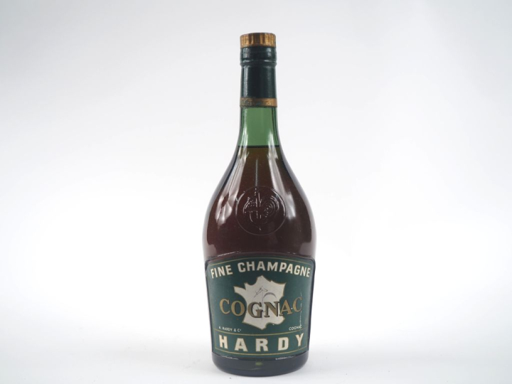 1 VIEILLE BOUTEILLE COGNAC FINE CHAMPAGNE A. HARDY 