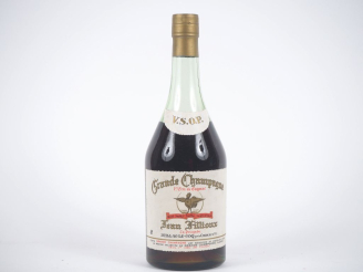 Vente aux enchères 1 VIEILLE BOUTEILLE COGNAC GRANDE CHAMPAGNE V.S.O.P. JEAN FILLIOUX - N