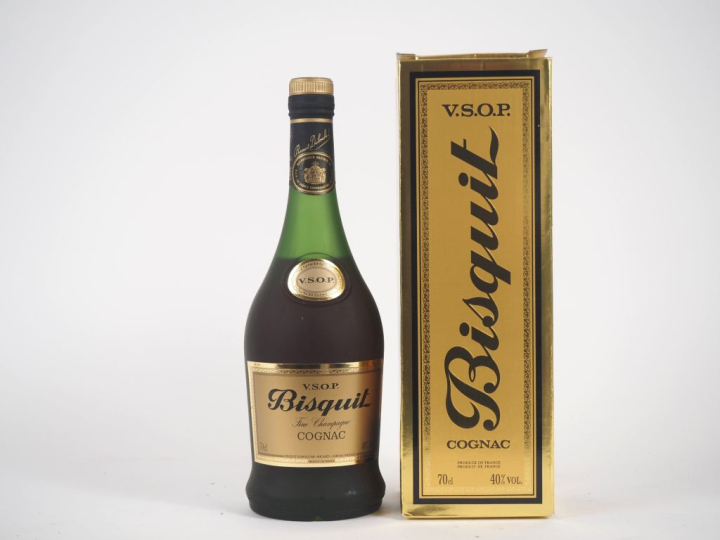 1 BOUTEILLE COGNAC FINE CHAMPAGNE V.S.O.P BISQUIT - COFFRET 