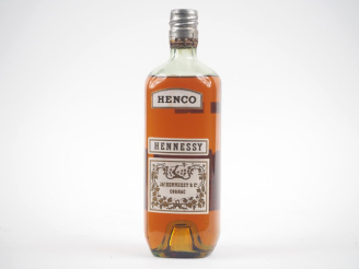 Vente aux enchères 1 VIEILLE BOUTEILLE COGNAC 'HENCO' HENNESSY