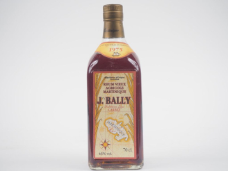 Vente aux enchères 1 BOUTEILLE RHUM J. BALLY 43% - 1975 - NIVEAU LÉGÈREMENT BAS 