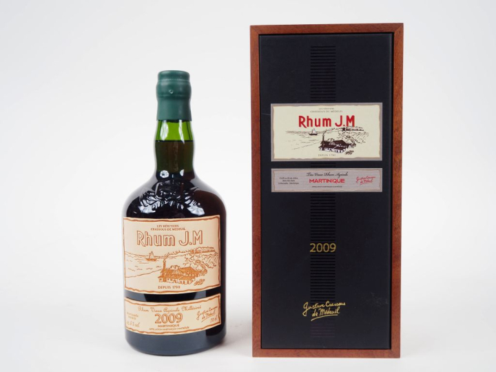 1 BOUTEILLE RHUM J.M 43,6% - 2009 - COFFRET 
