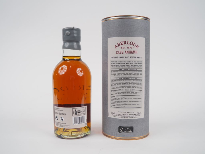 1 BOUTEILLE WHISKY ABERLOUR CASG ANNAMH BATCH : 0008 48% - COFFRET 