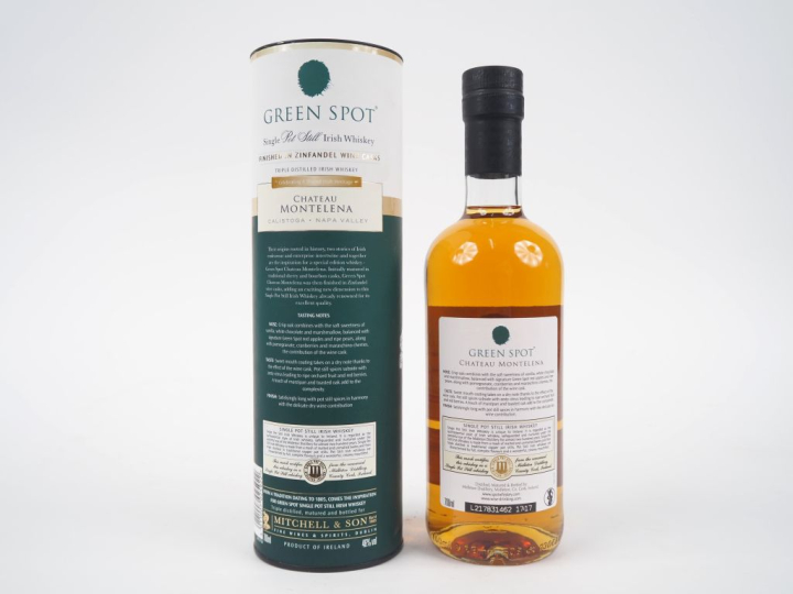 1 BOUTEILLE WHISKY GREEN SPOT CHÂTEAU MONTELENA MITCHELL   SON 46% - C